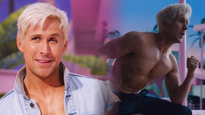 Ryan Gosling as Ken from the 2023 barbie movie.